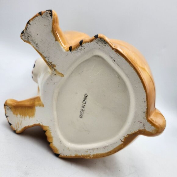 Hannington British Bulldog Ceramic Cookie Dog Biscuit Treats Jar Union Jack Neck - Picture 10 of 10